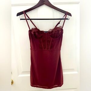 Urban Outfitters Light Before Dark Modern Love Corset Mini Dress